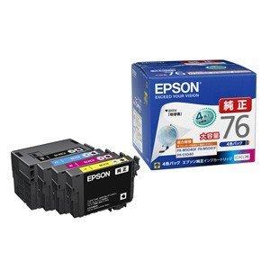 EPSON　IC4CL76　インクカートリッジ　大容量4色パック　純正