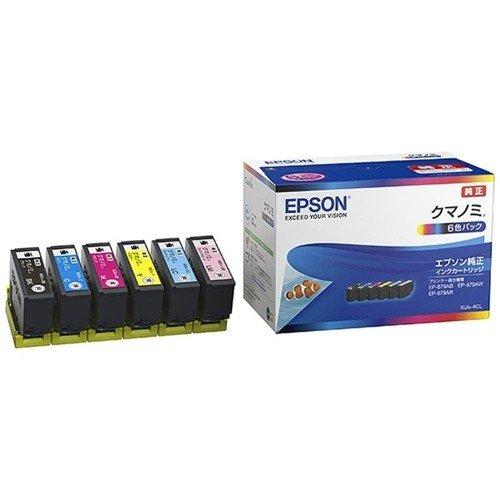 【 ポイント １０倍 】　EPSON　KUI-6CL　インクカートリッジ　クマノミ　6色パック　純正