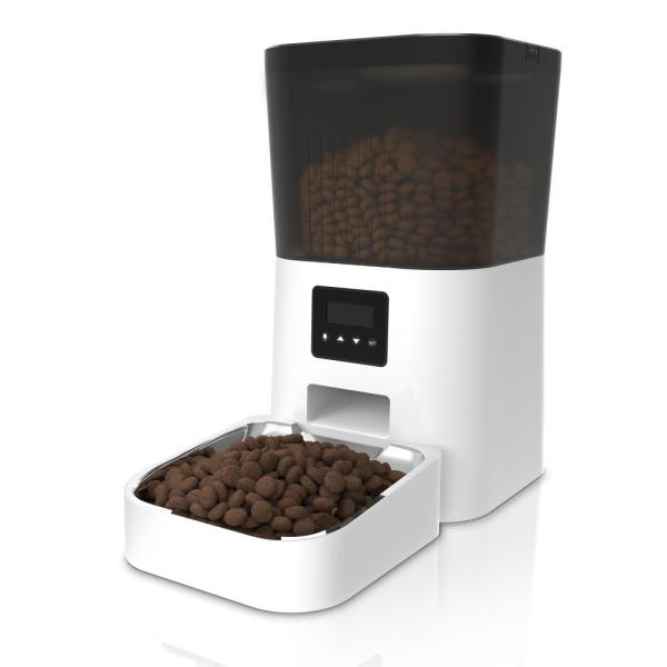 自動給餌器 猫 中小型犬用 4L大容量 定時定量 1日4食 自動餌やり機 手動給餌可 録音可 タイマ...