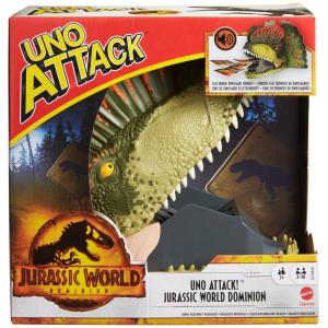 UNO Attack Jurassic World Dominion Card Game with Dinosaur Card Launcher foの商品画像