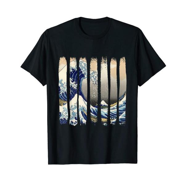 T-Shirt, Edo Japan Hokusai, Great Wave off Kanagaw...