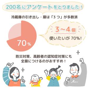 冷蔵庫ロック 子供 赤ちゃん チャイルドロック...の詳細画像3