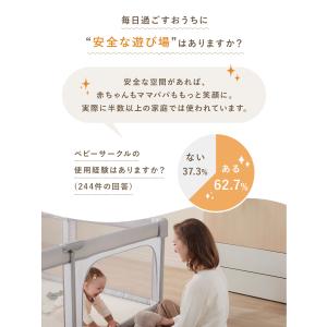 メッシュ ベビーサークル 折りたたみ 赤ちゃん...の詳細画像1