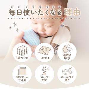 ループ付きタオル 保育園 ガーゼハンカチ 5枚...の詳細画像4