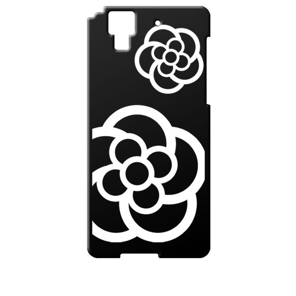 F01J ブラック ハードケース カメリア 花柄