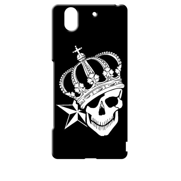 F01K ブラック ハードケース スカル クラウン 王冠 ドクロ 骸骨 星 スター
