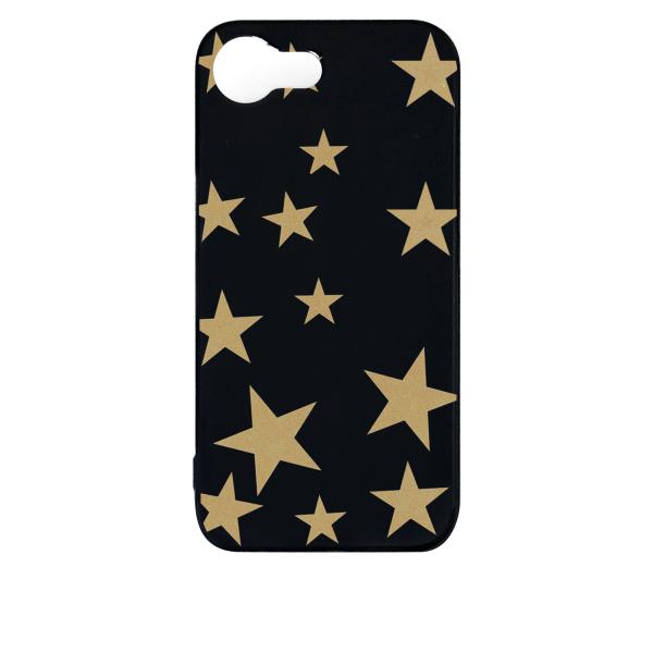 iPhone16e アイフォン16e ブラック ハードケース 星 スター ベージュ