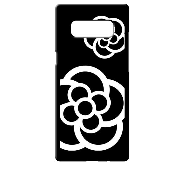 SC01K/SCV37 ブラック ハードケース カメリア 花柄