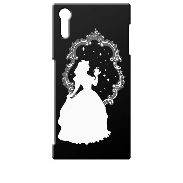 SO01J/SOV34/601SO ブラック ハードケース 白雪姫 リンゴ キラキラ プリンセス