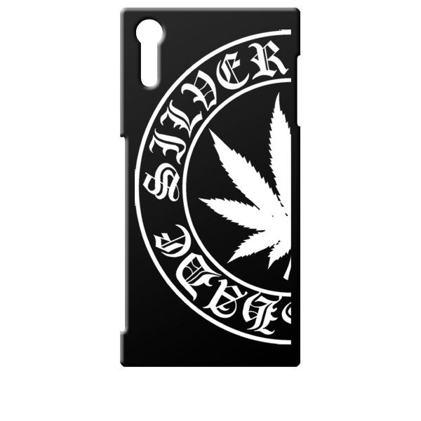 SO01J/SOV34/601SO ブラック ハードケース マリファナ ロゴ