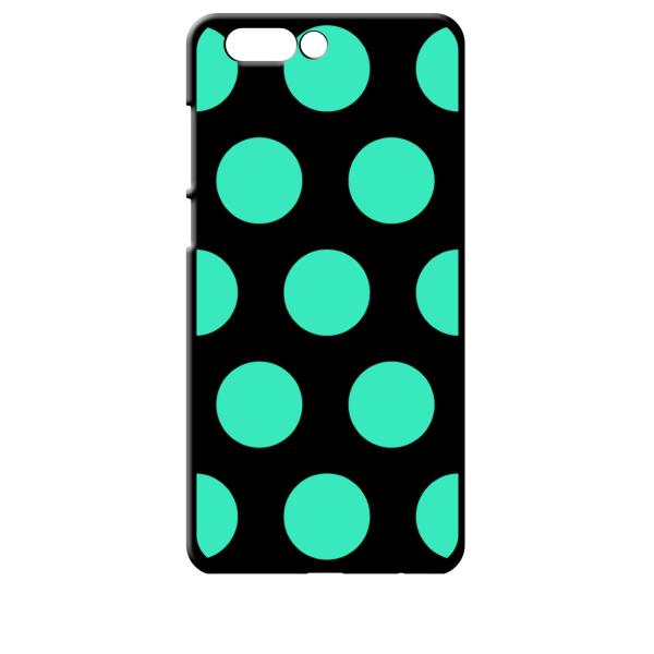 zenfone4 ブラック ハードケース 大 ドット柄 水玉 ミントグリーン