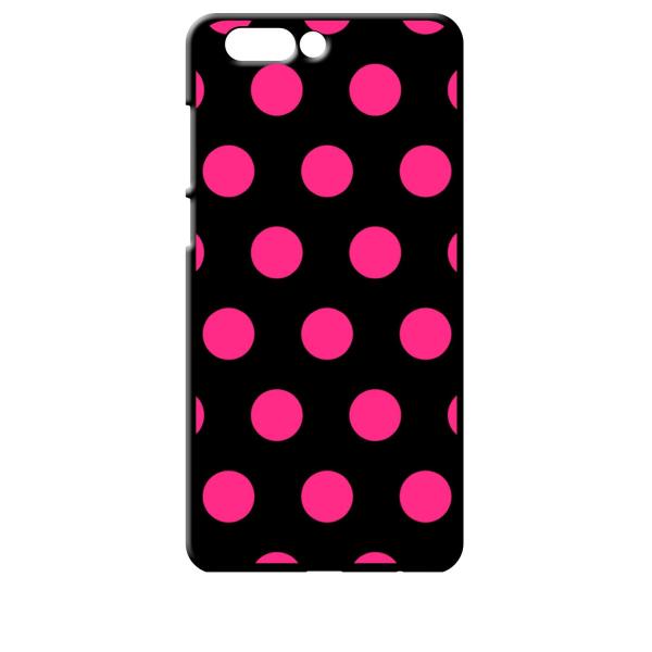 zenfone4 ブラック ハードケース 小 ドット柄 水玉 ピンク