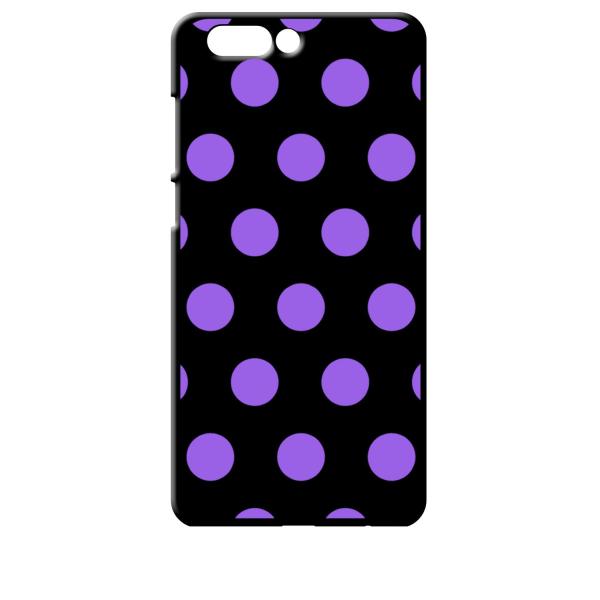 zenfone4 ブラック ハードケース 小 ドット柄 水玉 パープル
