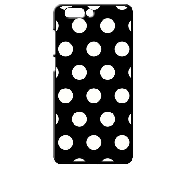 zenfone4 ブラック ハードケース 小 ドット柄 水玉 ホワイト