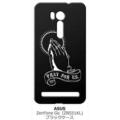 zenfone Go ブラック ハードケース プレイングハンド 合掌