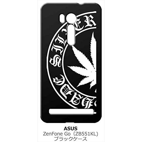 zenfone Go ブラック ハードケース マリファナ ロゴ