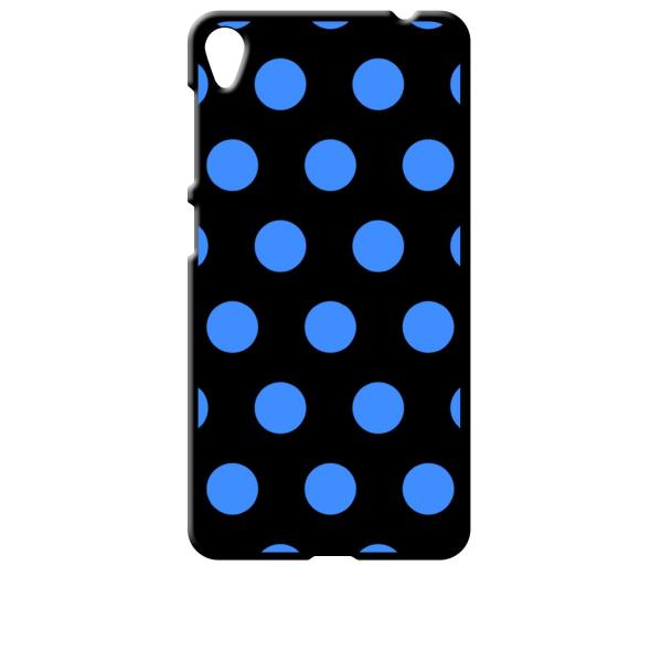 zenfone Live ブラック ハードケース 小 ドット柄 水玉 ブルー