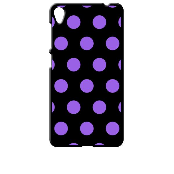 zenfone Live ブラック ハードケース 小 ドット柄 水玉 パープル