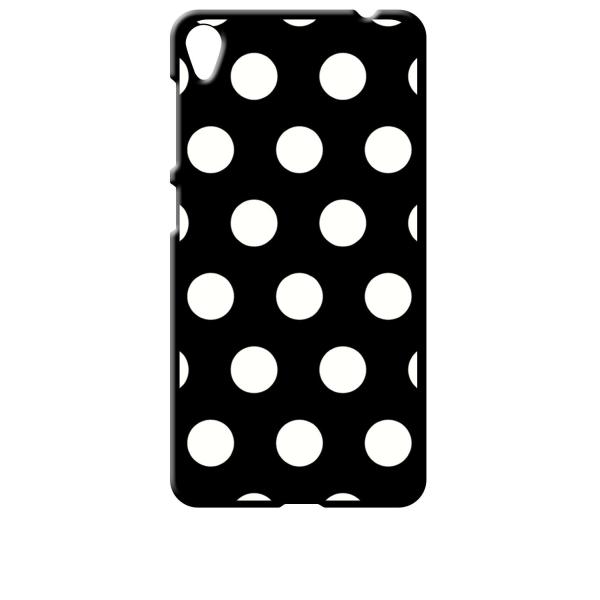 zenfone Live ブラック ハードケース 小 ドット柄 水玉 ホワイト