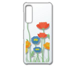 Android One S8 クリア ハードケース 花柄 キャロライン風 つぼみ スマホ ケース ス...