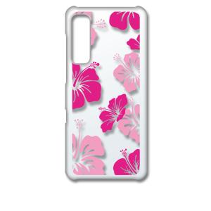 Android One S8 クリア ハードケース ハイビスカス フラワー 花柄 y053 スマホ ...