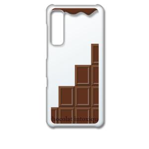 Android One S8 クリア ハードケース ミルクチョコレート スイーツ スマホ ケース ス...