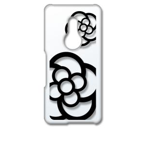 arrows Be4 Plus アローズビー クリア ハードケース カメリア 花柄 ブラック スマホ...
