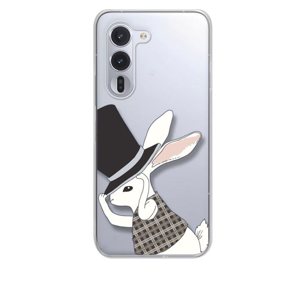 arrows Alpha F-51F クリア ハードケース うさぎ ウサギ シルクハット アニマル ...