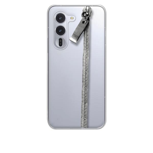 arrows Alpha F-51F クリア ハードケース ジッパー チャック m027 スマホ ケ...