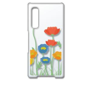 arrows NX9 F-52A アローズNX9 クリア ハードケース 花柄 キャロライン風 つぼみ...