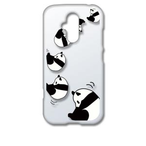 らくらくスマートフォン F-52B クリア ハードケース ころころパンダ スマホ ケース スマートフ...