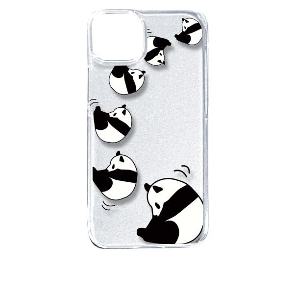 iPhone14 Plus アイフォン14プラス クリア ハードケース ころころパンダ スマホ ケー...