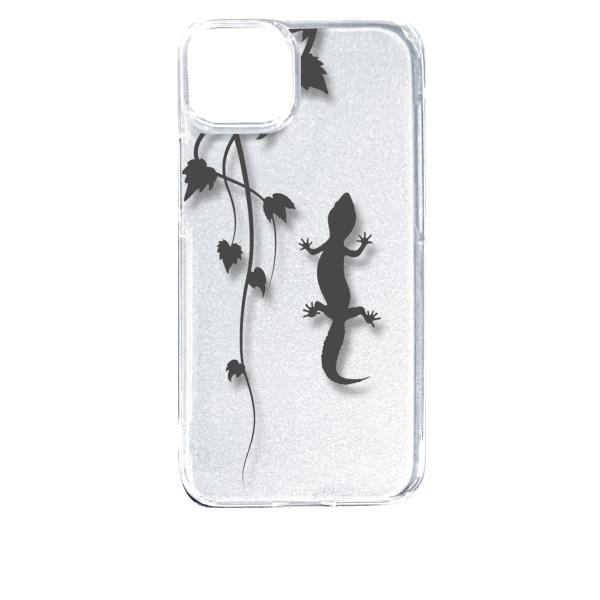 iPhone14 Plus アイフォン14プラス クリア ハードケース アニマル 爬虫類 トカゲ ヤ...