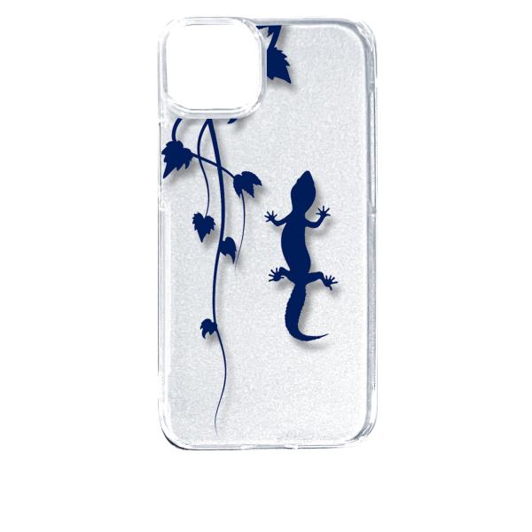 iPhone14 Plus アイフォン14プラス クリア ハードケース アニマル 爬虫類 トカゲ ヤ...