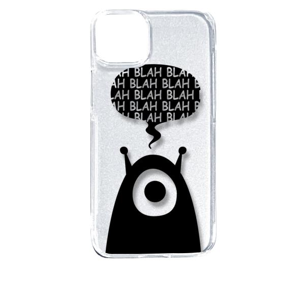 iPhone14 Plus アイフォン14プラス クリア ハードケース エイリアン 宇宙人 ロゴ ス...