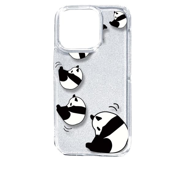 iPhone14 Pro アイフォン14プロ クリア ハードケース ころころパンダ スマホ ケース ...