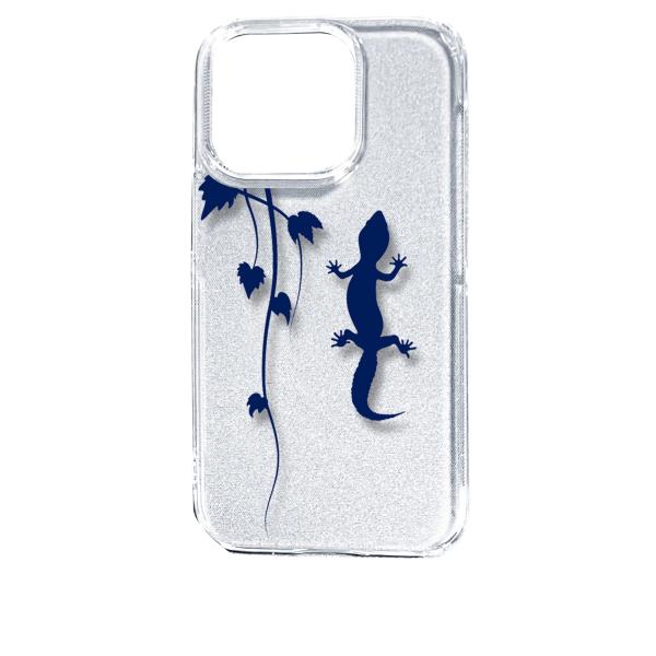 iPhone14 Pro アイフォン14プロ クリア ハードケース アニマル 爬虫類 トカゲ ヤモリ...