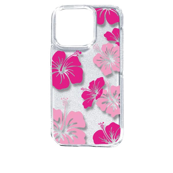 iPhone14 Pro アイフォン14プロ クリア ハードケース ハイビスカス フラワー 花柄 y...