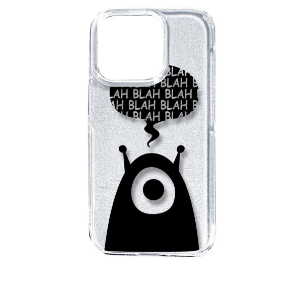 iPhone14 Pro アイフォン14プロ クリア ハードケース エイリアン 宇宙人 ロゴ スマホ...