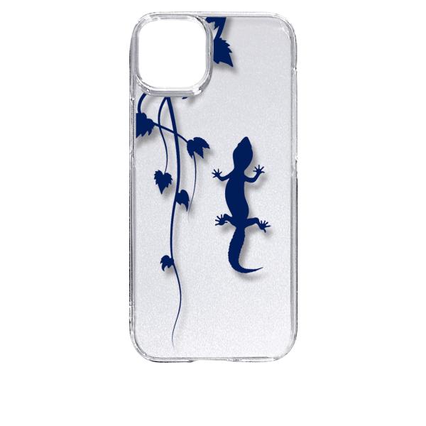 iPhone15 Plus アイフォン15プラス クリア ハードケース アニマル 爬虫類 トカゲ ヤ...