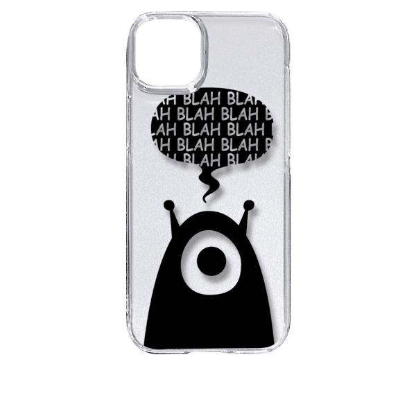 iPhone15 Plus アイフォン15プラス クリア ハードケース エイリアン 宇宙人 ロゴ ス...