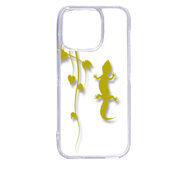 iPhone15 Pro アイフォン15プロ クリア ハードケース アニマル 爬虫類 トカゲ ヤモリ...