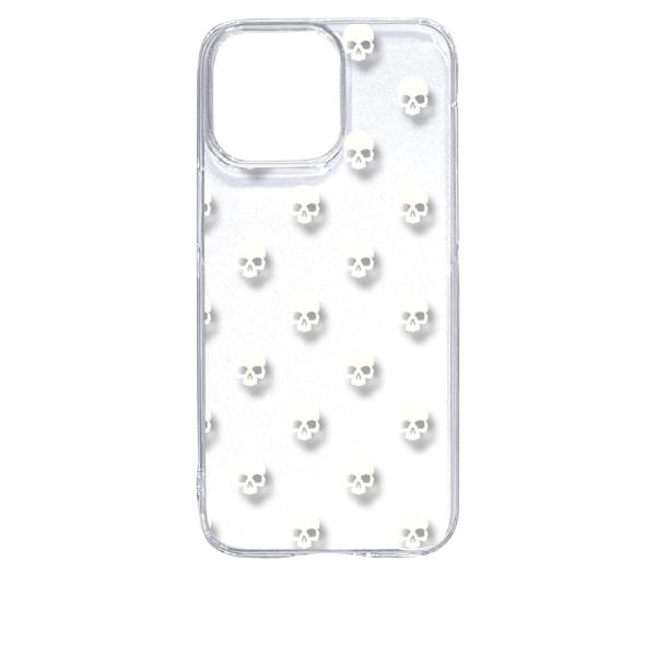 iPhone15 Pro Max アイフォン15プロマックス クリア ハードケース スカル ドクロ ...