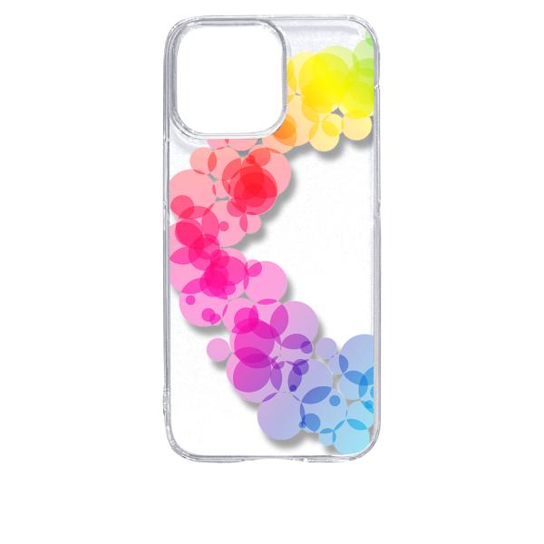 iPhone15 Pro Max アイフォン15プロマックス クリア ハードケース レインボー サー...