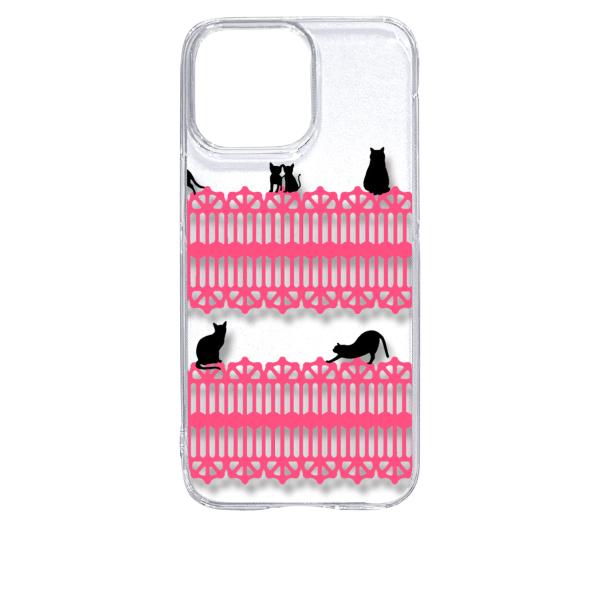 iPhone15 Pro Max アイフォン15プロマックス クリア ハードケース 猫 ねこ ネコ ...