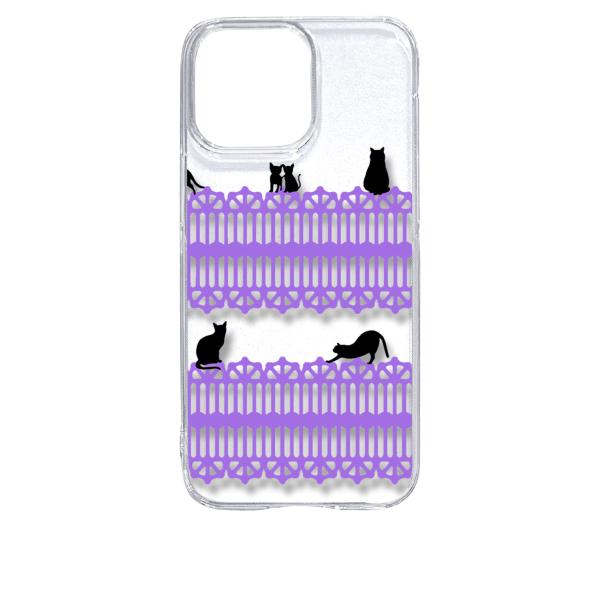 iPhone15 Pro Max アイフォン15プロマックス クリア ハードケース 猫 ねこ ネコ ...