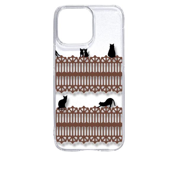 iPhone15 Pro Max アイフォン15プロマックス クリア ハードケース 猫 ねこ ネコ ...