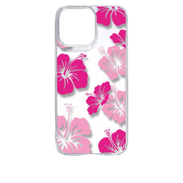 iPhone15 Pro Max アイフォン15プロマックス クリア ハードケース ハイビスカス フ...
