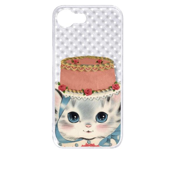 iPhone17e iPhone16e クリア ハードケース おしゃれ猫 レトロ リボン ドット ス...