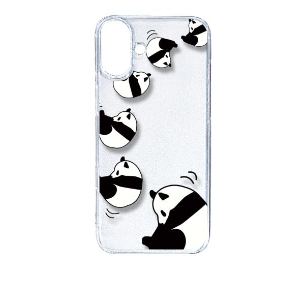 iPhone16 Plus アイフォン16プラス クリア ハードケース ころころパンダ スマホ ケー...